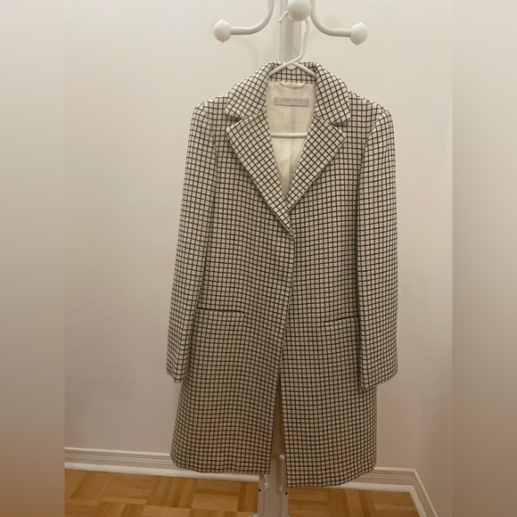 Min Miu Women’s Vintage Checkered Coat - Picture 1 of 10